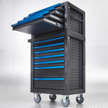 Chariot à outils 7 tiroirs + caisse à outils 4 tiroirs
