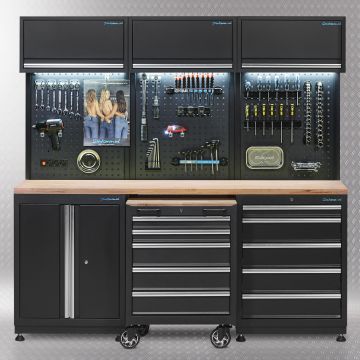 Meuble d'atelier 3 pans PREMIUM OAK 200