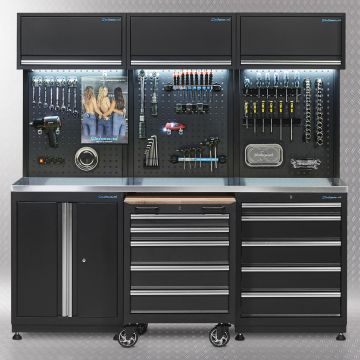 Meuble d'atelier 3 pans PREMIUM 200