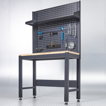 Établi PREMIUM en chêne de 119 cm de large