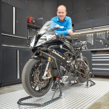 Béquille d'atelier Xtreme roue avant et arrière - noire