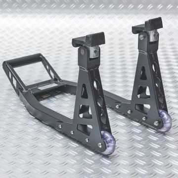Béquille d'atelier MotoGP roue avant - Noire Mat