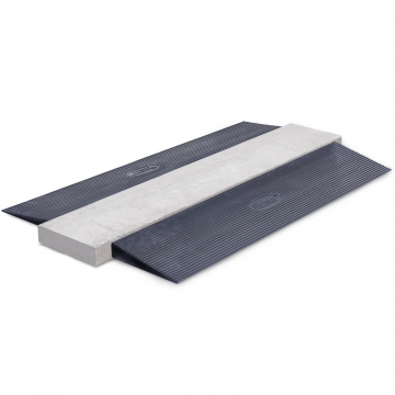 Rampe de seuil caoutchouc - 10 mm - 2 pièces