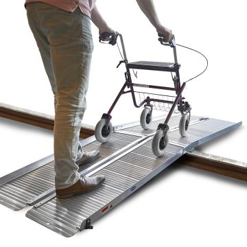 Rampe aluminium extra longue - 3 fois pliable - 240 cm