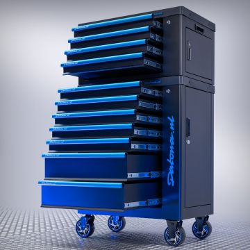 Chariot à outils 7 tiroirs + caisse à outils 4 tiroirs