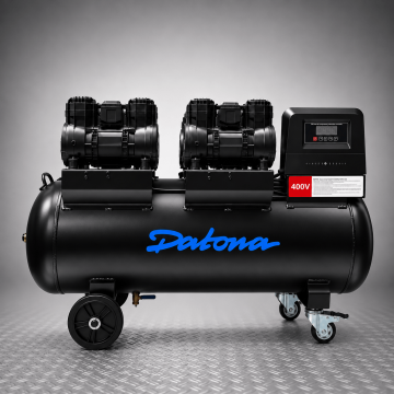 Compresseur silencieux 200 L - Sans huile et mobile - 400 V