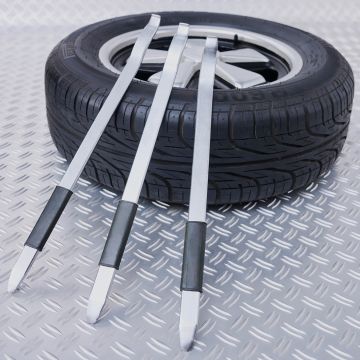 Jeu de démonte-pneus 50 cm de long - 3 pièces - pour pneus auto et moto