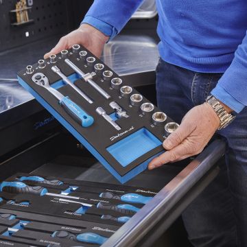 Module PLUS Clé à douille à cliquet 3/8" et accessoires