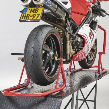 Béquille d'atelier Xtreme roue avant et arrière - rouge