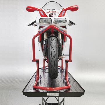 Béquille d'atelier Xtreme rouge roue avant - support fourche