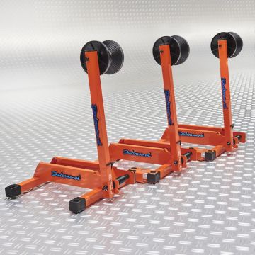 Support de vélo orange - 3 pièces