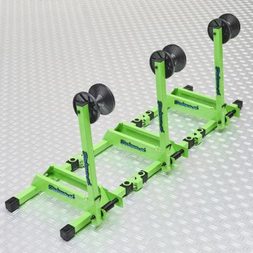 Support de vélo vert - 3 pièces