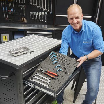 Tapis à outils pour établi 3 x avec 100 goupilles