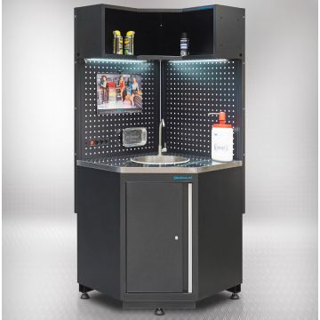 Meuble d'angle PREMIUM avec évier en acier inoxydable