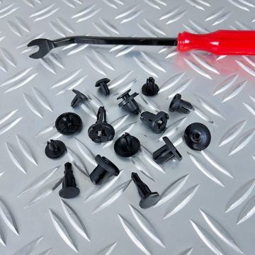 Clips automobiles - Set de 630 pièces avec Pinces de montage