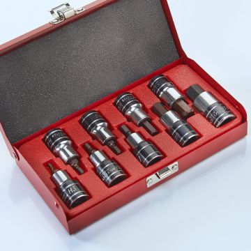 Jeu de douilles inbus  de 9 pièces