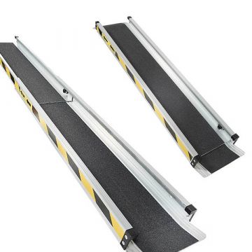 Rampe télescopique aluminium - 150 cm - 2 pièces