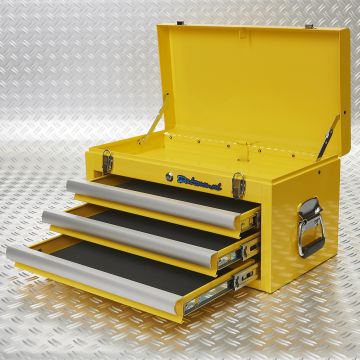 Caisse à outils avec 3 tiroirs - jaune