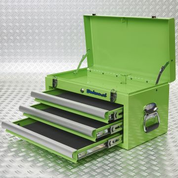 Caisse à outils avec 3 tiroirs – verte