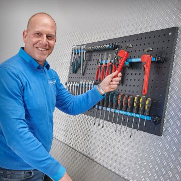 Barre magnétique de 55 cm pour Panneau perforé (lot de 4 pièces)