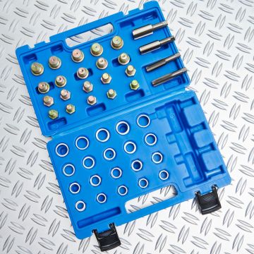 Kit de réparation de filetage de carter d'huile 64 pièces