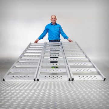 Rampe aluminium accrochable - 195 cm - 3 pièces