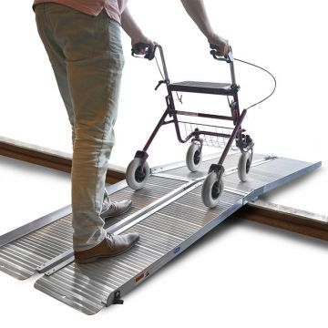 Rampe aluminium extra longue - 3 fois pliable - 300 cm