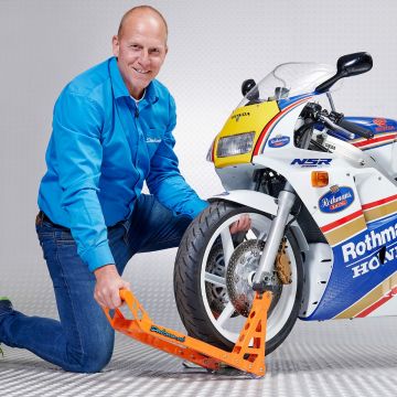 Béquille d'atelier MotoGP roue avant - Orange KTM