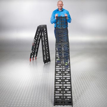 Rampe noire aluminium - 500 kg - 225 cm