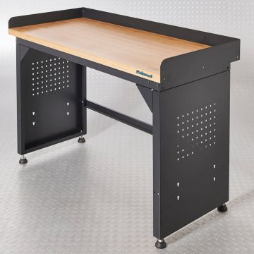 Établi PRO - plan de travail en bambou - 150 cm - noir