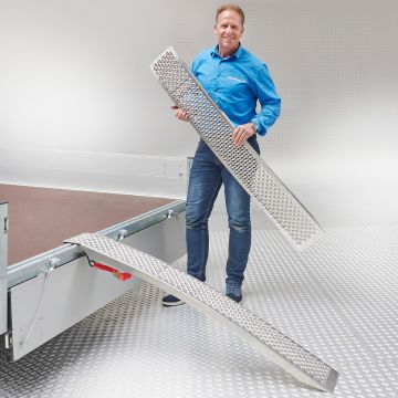 Rampe aluminium 200 kg - 150 cm - 2 pièces