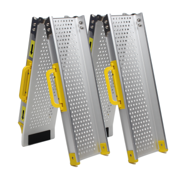 Rampe aluminium pliable 125 kg - 120 cm - 2 pièces
