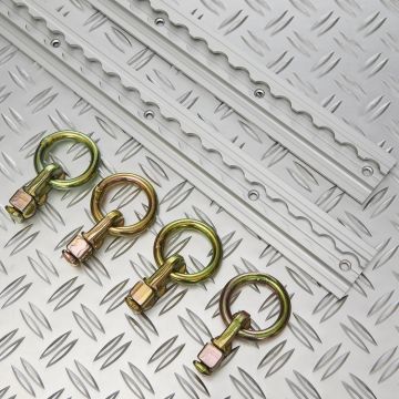 Œillets d'arrimage doubles pour rails de reliure - 4 pièces