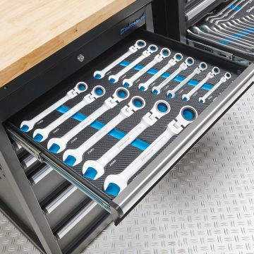 Jeu de clés mixtes à cliquet à tête pivotante