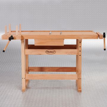 Établi en bois avec étau - extra solide