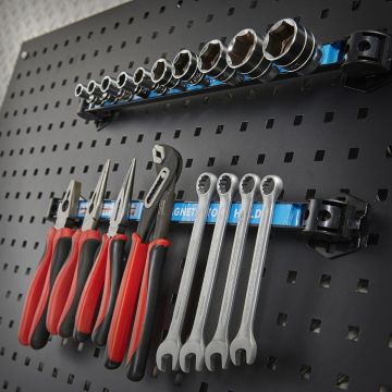Barre magnétique de 40 cm pour Panneau perforé (lot de 2 pièces)
