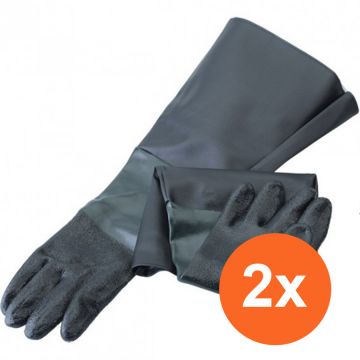 Gants de protection pour cabine de sablage - 2 pièces