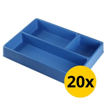 Compartiment à 3 cases - 20 pièces