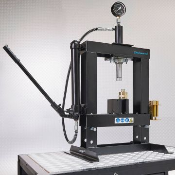 Presse d'atelier hydraulique 10 tonnes + poinçons