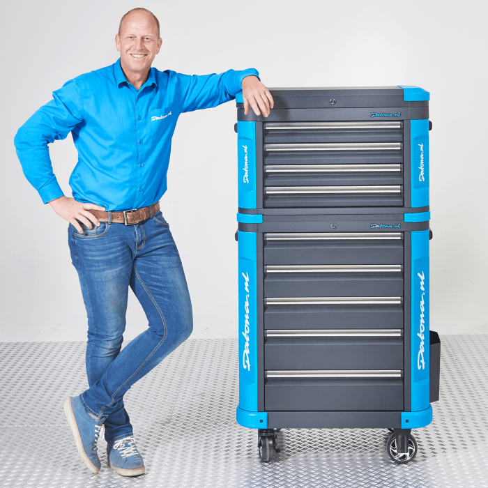 Servante d’atelier mobile avec coffre à outils taille L – Série Premium