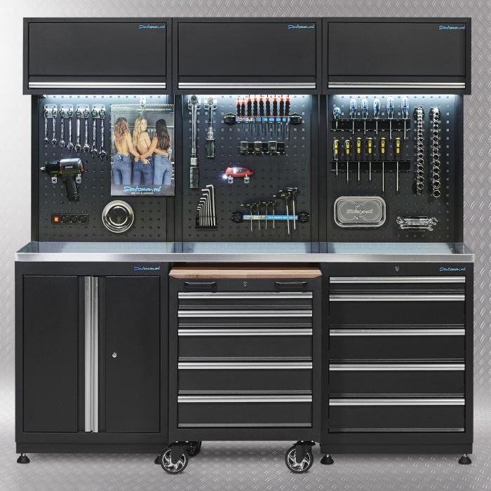Meuble d'atelier 3 pans PREMIUM 200