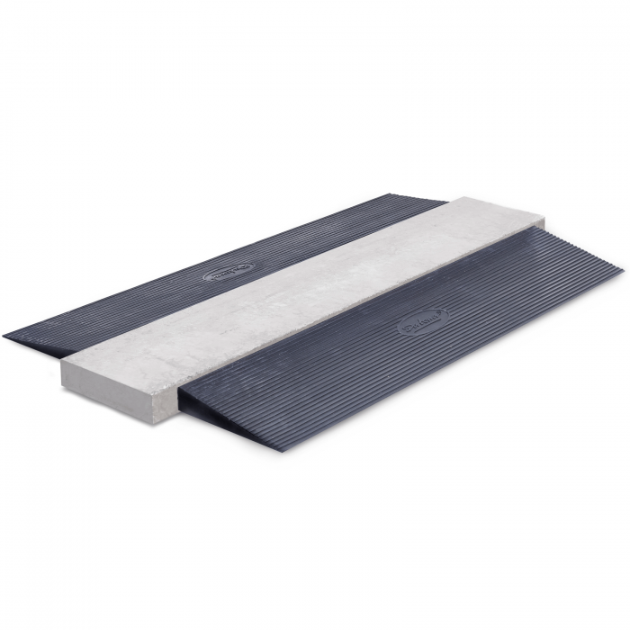 Rampe de seuil caoutchouc - 10 mm - 2 pièces