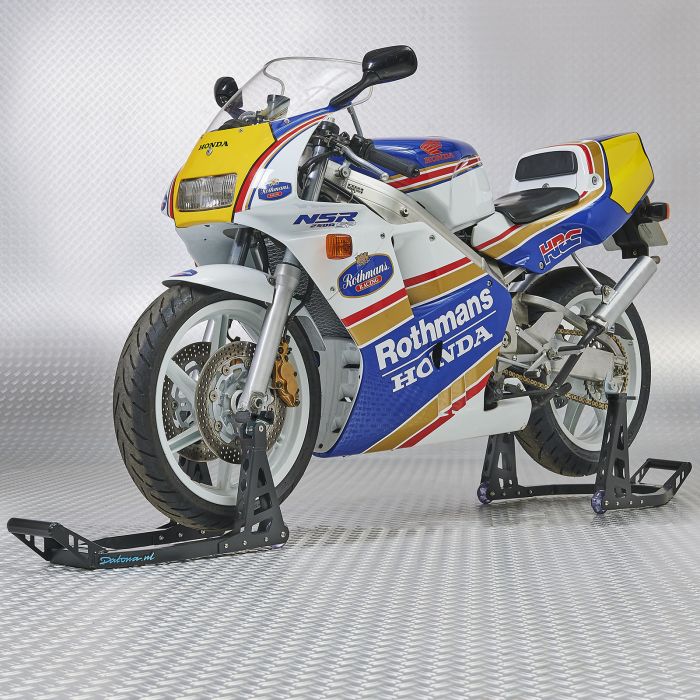Béquille d’atelier MotoGP roue avant et arrière – Noire mat