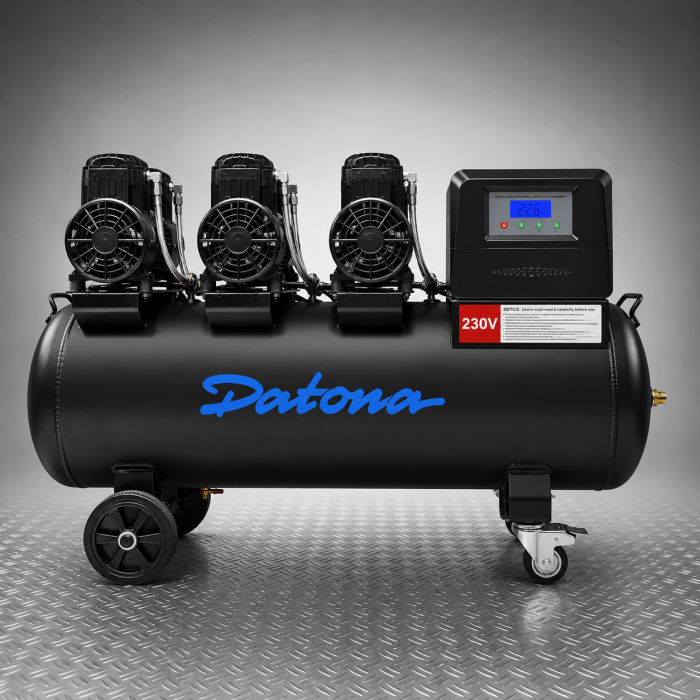 Compresseur silencieux 100 L - Sans huile et mobile