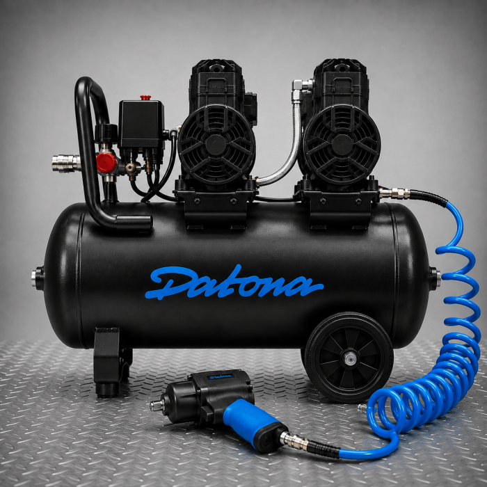 Compresseur silencieux 50 L - Sans huile et mobile