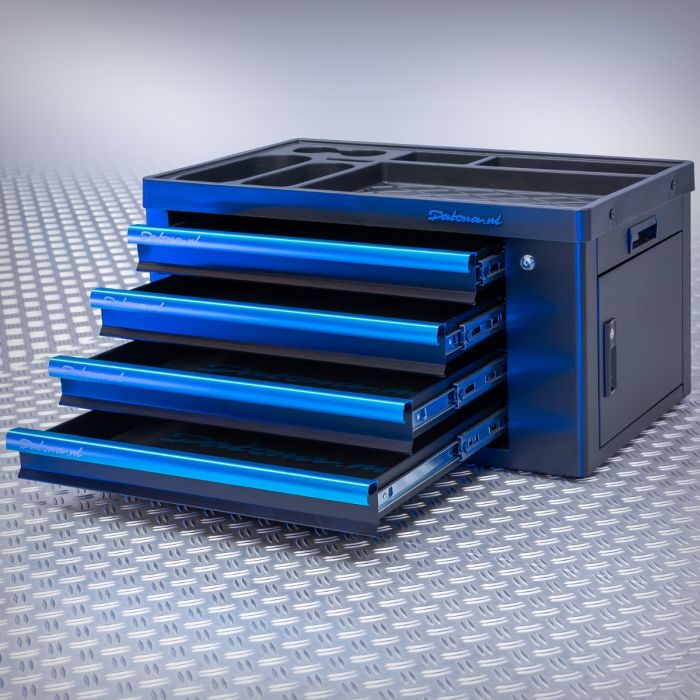 Caisse à outils « Black-Line » avec 4 tiroirs