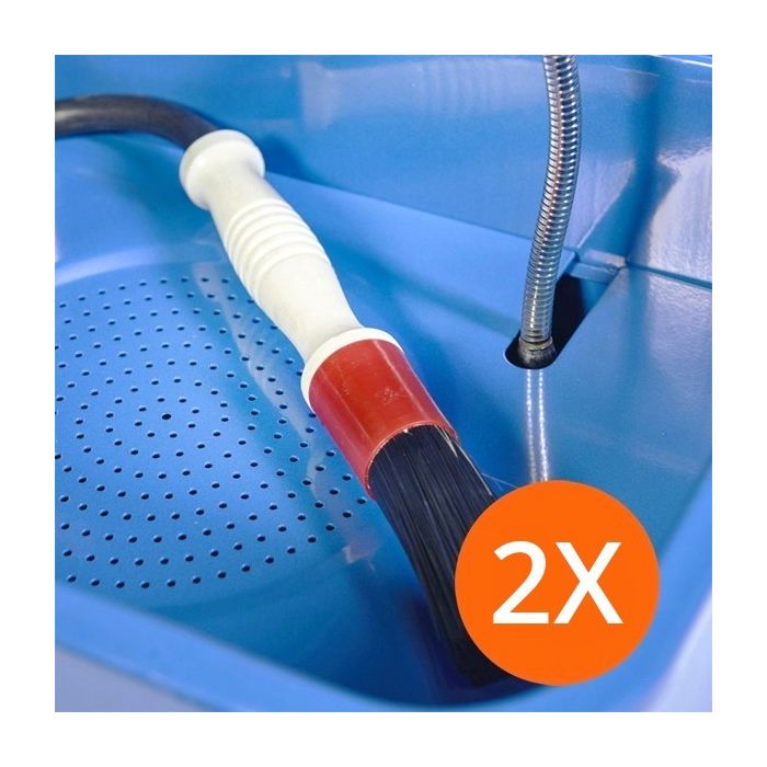 2 Flexibles avec brosse de nettoyage