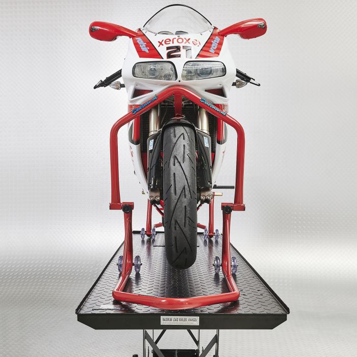 Béquille d'atelier Xtreme rouge roue avant - support fourche