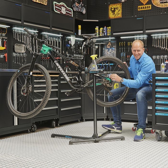 Support D'atelier Vélo – Pied De Centrage VTT – Réparation Stable Et Pliable