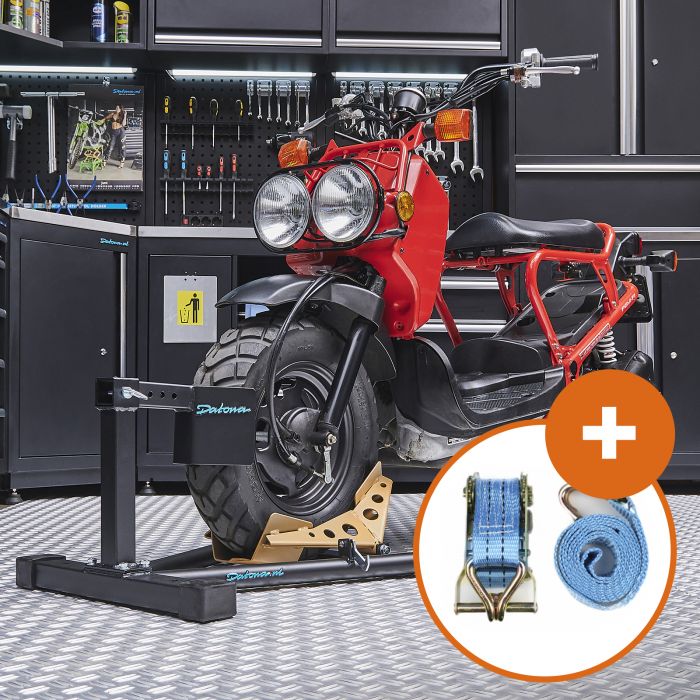 Support pour scooter + sangle d'arrimage
